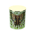 Hervit Candela Elefante in vetro verde Animalgem Profumazione Oud D9xH10 cm - Angelica Home Stabia