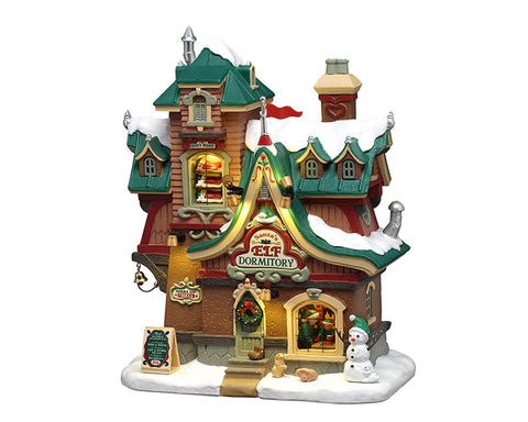 LEMAX Edificio con luci led "Santa's Elf Dormitory" H22.9x19x11.8 cm