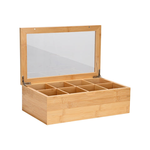 Estia Home Scatola Portaoggetti da cucina 8 posti in bamboo 31x19xH9 cm