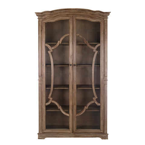 Blanc Mariclò Libreria in legno di cedro anticato "Agapanthus" 120x45xH210 cm