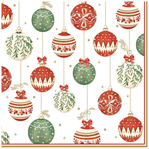 Easy Life Pack de 20 serviettes de Noël "Réveillon de Noël" 33x33 cm