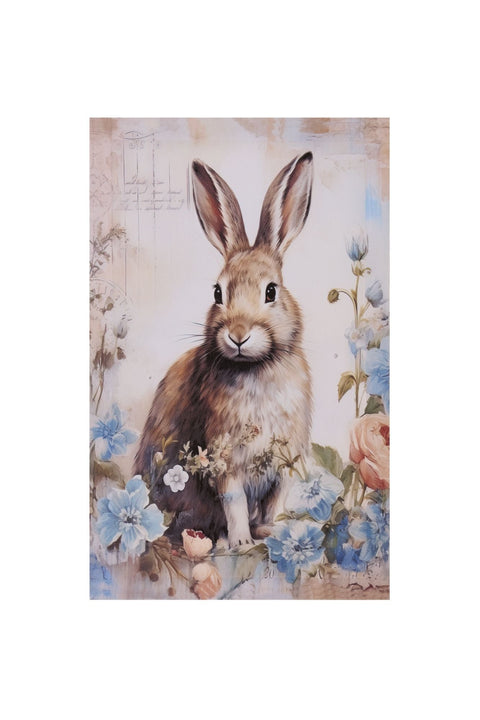Nuvole di Stoffa Quadro canvas coniglio di pasqua "Rabbit PePen" 22xH35 cm 2 varianti(1 unità)