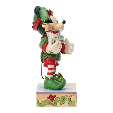 Enesco Disney Statuina di natale Topolino elfo "Special Edition" H19.5 cm