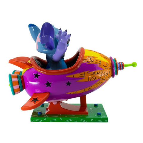 Enesco Disney Statuina Stitch con razzo, Britto 21.5x12xH16.5 cm