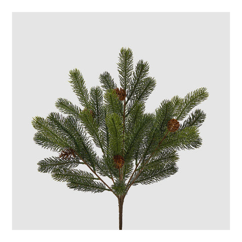 EDG Enzo De Gasperi Ramo con pigne decoro natalizio cespuglio artificiale sintetico H47 cm
