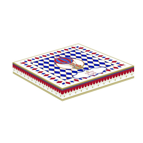 Easy life Set 4 Svuotatasche di natale in porcellana "Circus"