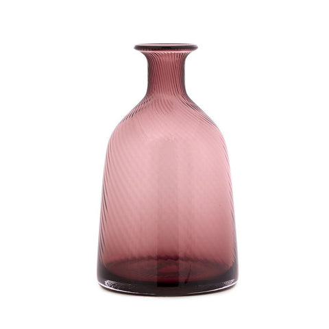 Vase en verre Bordeaux délavé "Helix" D15xH25,5 cm