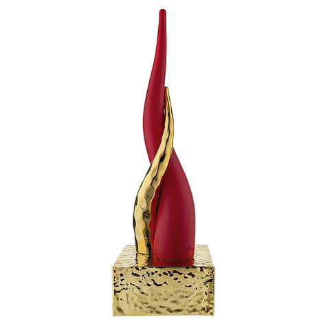 Bongelli Preziosi Scultura corno napoletano rosso/oro in polvere di marmo H20 cm