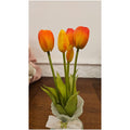 Fiori di Lena Mazzo 5 Tulipani artificiali H40 cm 2 varianti(1 unità) - Angelica Home Stabia