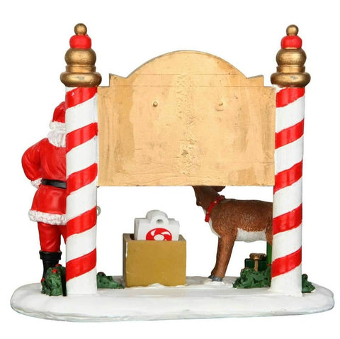 Lemax Scène décorative "Compte à rebours de Noël" en polyrésine H10,5 x 12,2 x 7,8 cm