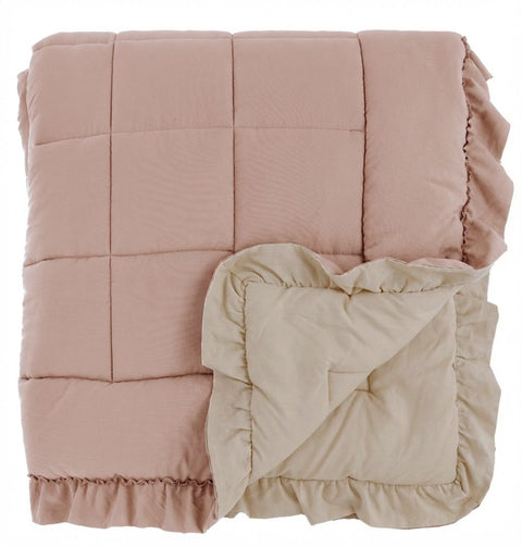 Blanc Mariclò Trapunta singola invernale rosa/beige "Gala Prestige" 180x260 cm