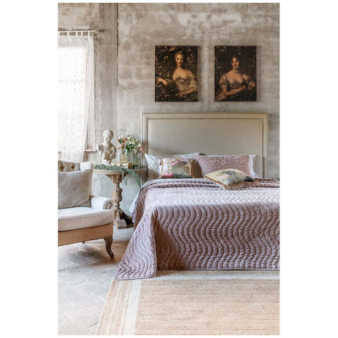 Blanc Mariclò Pink Winter Double Duvet "Velvet Night" 260x260 cm