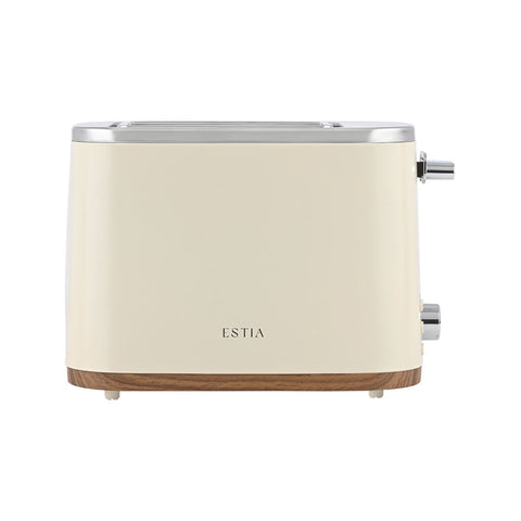 Estia Home Tostapane 2 Fette in acciaio inox crema "Pure Cream Edition" 800W