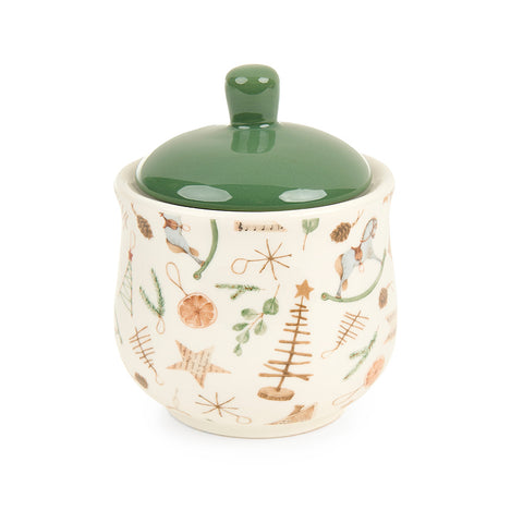 Nuvole di Stoffa Porcelain Christmas sugar bowl "Ricordi" 345 ml