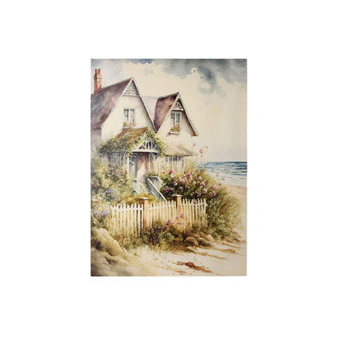 Fabric Clouds Canvas Painting Beach House Shabby Chic 50x70x2.5 cm