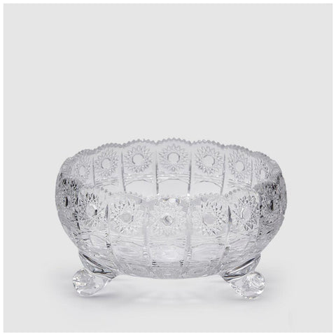 EDG Enzo De Gasperi Decorative glass bowl with feet D24xH14 cm