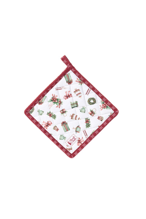 Cloth Clouds Kitchen Pot Holder "Christmas Story" 18x18 cm 2 variants (1 unit)