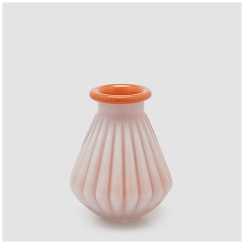 Edg Enzo de Gasperi Striped glass vase with rim D16xH20 cm 4 variations (1 unit)