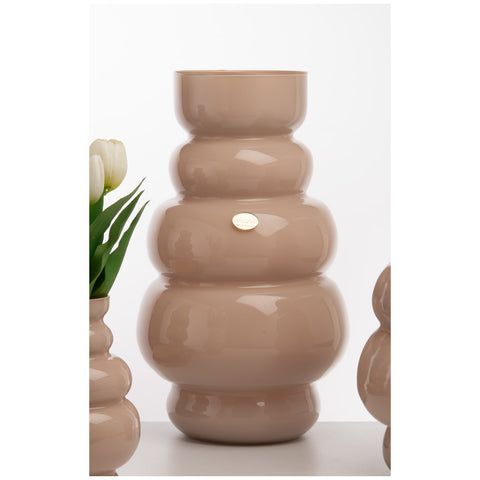 Collection Divina Grand vase en verre "Aurora" D13xH37 cm 2 variantes (1 unité)