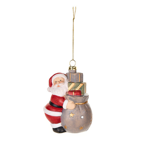 Nuvole di Stoffa Babbo natale in plastica "Bear Wonderland" H11.7/H10.5 cm 2 varianti (1pz)