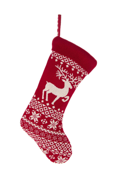 Chaussette de l'Épiphanie en tissu « Conte de Noël » 25 x 48 cm, 3 variantes (1 unité)