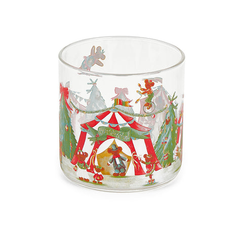 Cloth clouds Set of 6 Christmas glasses "Bear Wonderland" 300 ml