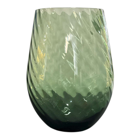 Fade Set 6 Bicchieri in vetro verde "Braies" 550 ml