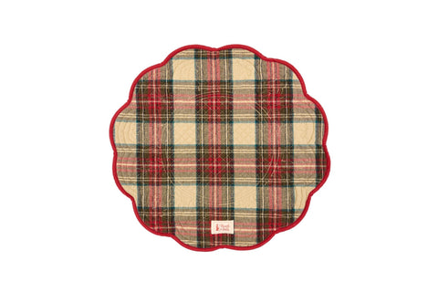 Nuvole di Stoffa Set of two round Christmas placemats D40 cm
