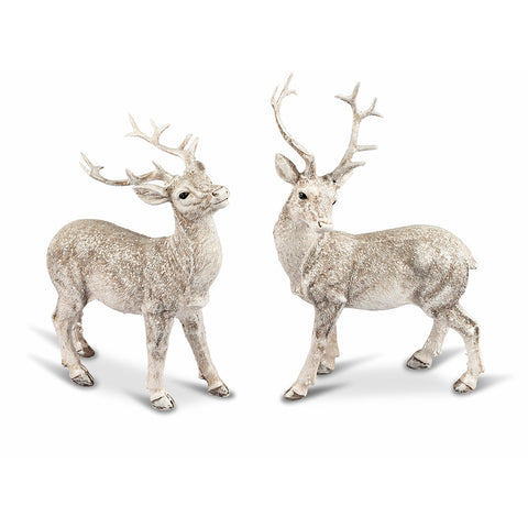 Formano Christmas figurine glitter deer 24 cm 2 variants (1pc)