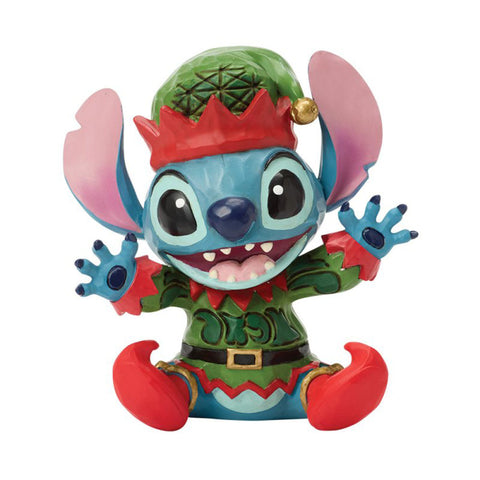 Enesco Disney Jim Shore Statuina di natale Stitch elfo 8x5.5xH9.5 cm