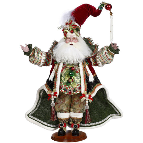 GOODWILL Mark Roberts Père Noël en résine et tissu, fait main H61 cm