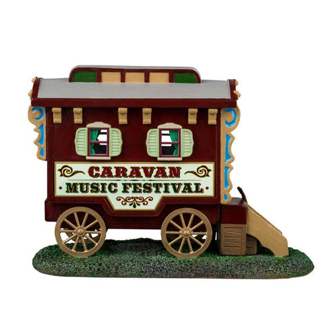 LEMAX Carovana festival "Caravan Music Festival" in resina H12 x 17.3 x 9.5 cm