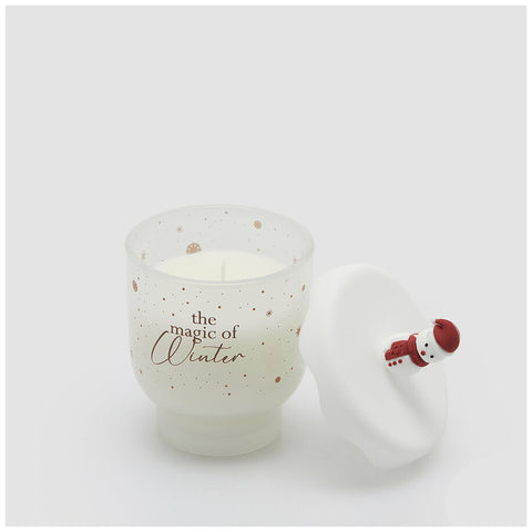 Bougie EDG Enzo De Gasperi « Snowy » D9xH10 cm 3 variantes (1 unité)