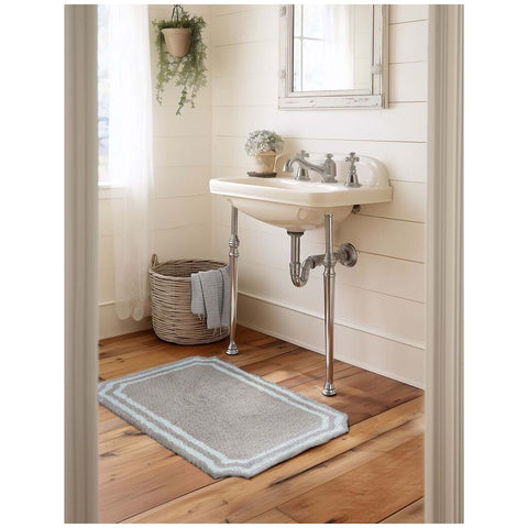 Tapis de bain en coton Blanc Mariclò « Secret Bathroom » 50x110 cm 3 variantes (1 unité)