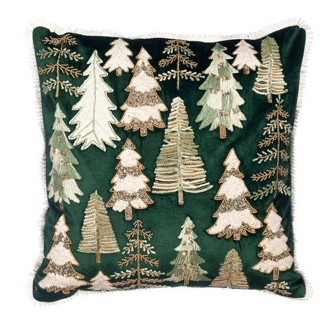 Blanc Mariclò Cuscino di natale con applicazioni 50x50 cm
