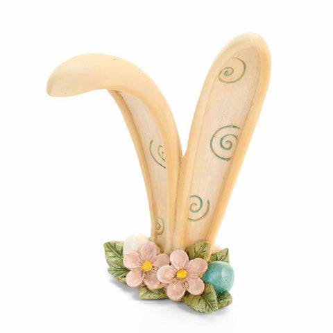 Nuvole di Stoffa Statuina Orecchie coniglio pasquale in resina "PePen" 8x5xH13.5 cm 2 varianti(1 unità)