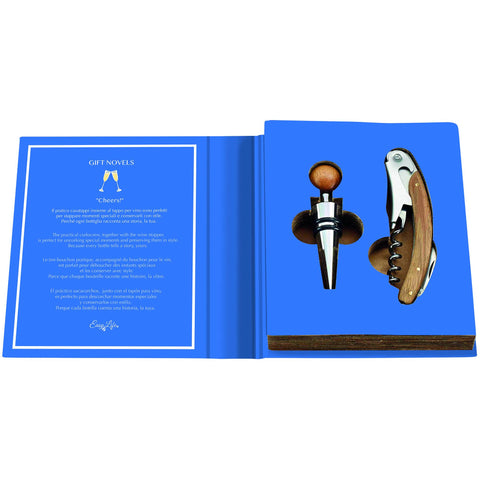 Easy life Idea Regalo Apribottiglie e tappo in box "Gift Novels"