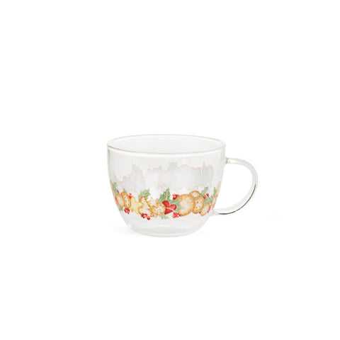 Nuvole di Stoffa Tazza natalizia "DELICIOUS CHRISTMAS" vetro borosilicato 350 ml