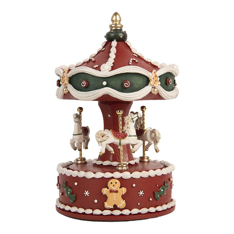 CLAYRE & EEF Addobbo natalizio Carillon con musica Carosello D12 H19 cm