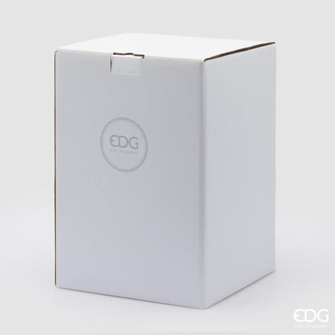 Edg Enzo de Gasperi Vaso Chignon in vetro verde salvia da interno D22xH28 cm - Angelica Home Stabia