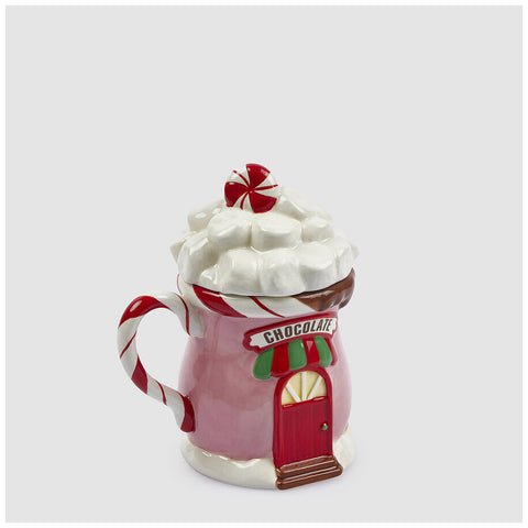 Mug Maison de Noël EDG Enzo De Gasperi « Chocolat » D9xH15 cm