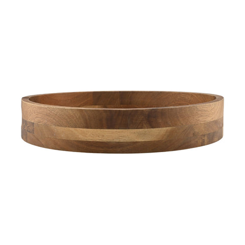 Estia Home Vassoio da portata rotondo in legno "Allure" D35xH5 cm
