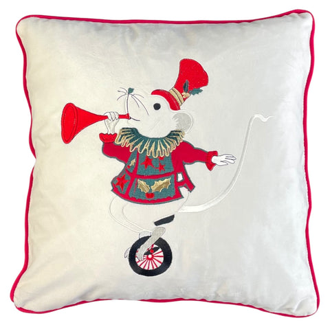 Coussin de Noël Clodette Mickey Mouse « Cirque de Noel » 47x47 cm 3 variantes (1 unité)