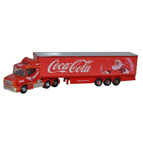 Oxford Diecast Scania T Truck Modellino Camion Coca Cola Xmas, scala: 1/148 - Angelica Home Stabia