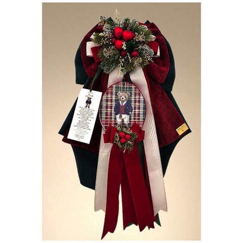 Madame Fioccò Fiocco Lord de Noël vert/rouge avec tambourin 3 variantes (1 unité)