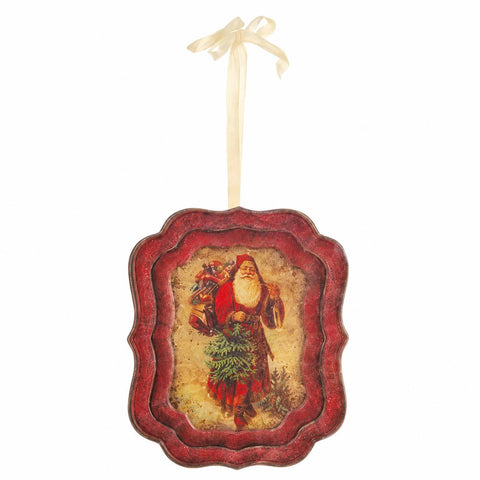 NUAGES DE TISSU Plaque avec image de Noël H20 cm 3 variantes (1 unité)