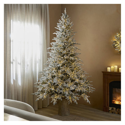 EDG Albero di natale innevato pino Cortina 3400 led Ø165 H240 cm