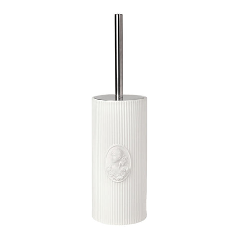 Mathilde M Ceramic Toilet Brush Holder White "Marquise" D11xH41 cm