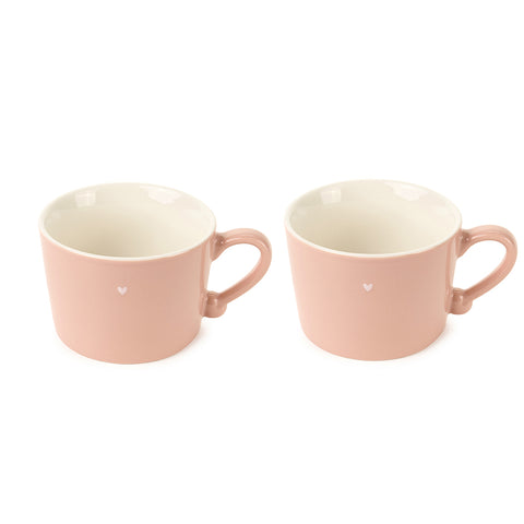 Nuvole di Stoffa Set 2 Tazze in ceramica "La Vie en Rose" 350 ml 2 varianti(1pz)