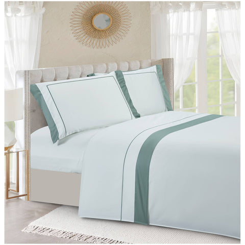 Parure de lit double Art Déco + 2 taies d'oreiller « Firenze »